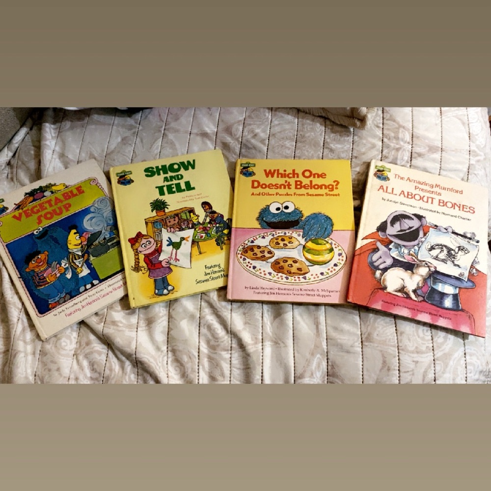 Vintage Sesame Street Books from 1980s